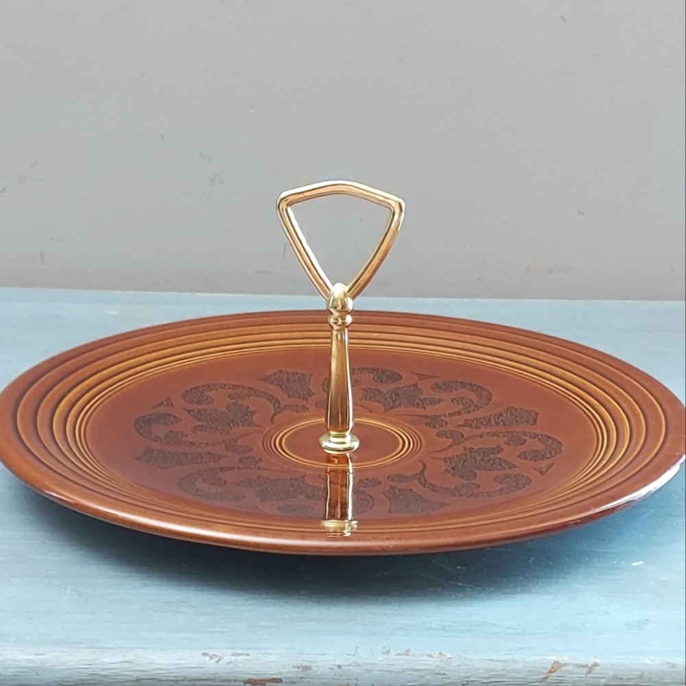 Vintage Fiesta Ware Sheffield Amberstone Serving Plate